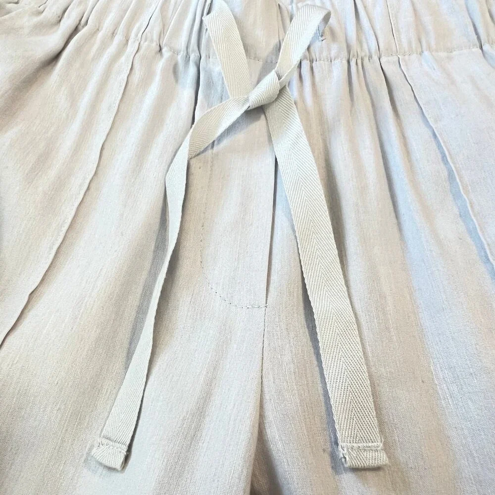 Babaton Day Pant Linen Blend Trouser Sz S Light Purple High-Waisted Straight Leg